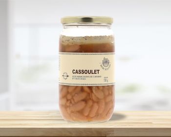 Nouvelle recette Cassoulet aux manchons de canard et saucisses - Bocal 720 g