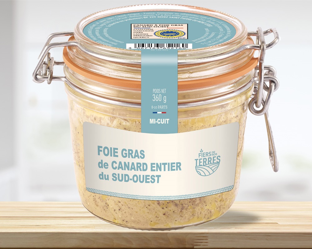 Foie gras de canard entier mi-cuit